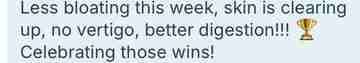 Client testimonial shared with The Detox Warrior 11