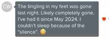 Client testimonial shared with The Detox Warrior 15