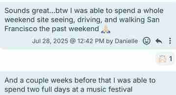 Client testimonial shared with The Detox Warrior 26